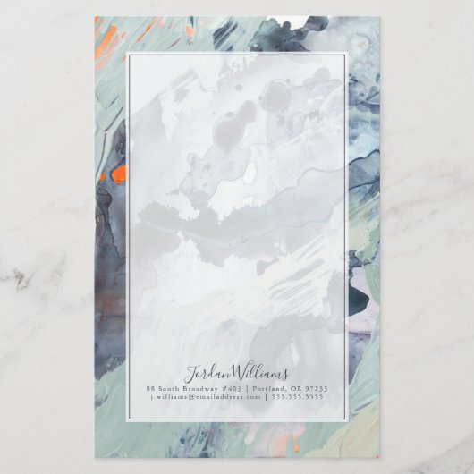 あなたの一流の|多声の海の青を加えて下さい 便箋 (正面)