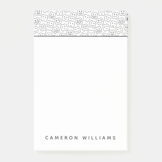 あなたの一流の|幸せな歯パターンを加えて下さい ポストイット (正面)