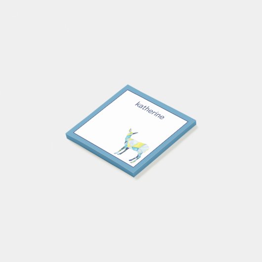 あなたの一流の|幾何学的なシカ動物を加えて下さい ポストイット (アングル)