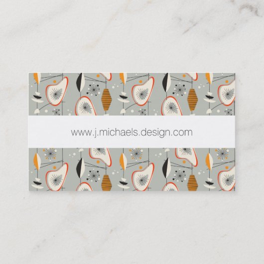 あなたの一流の|幾何学的なティール(緑がかった色)及び青いパターンを加えて下さい 名刺 (裏面)