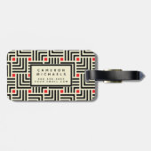 あなたの一流の|幾何学的なラインパターンを加えて下さい ラゲッジタグ (裏面横)