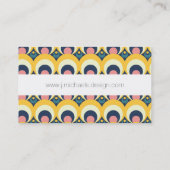 あなたの一流の|幾何学的な円パターンを加えて下さい 名刺 (裏面)