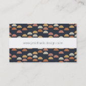 あなたの一流の|幾何学的な円パターンを半加えて下さい 名刺 (裏面)