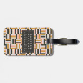 あなたの一流の|幾何学的な形パターンを加えて下さい ラゲッジタグ (裏面横)