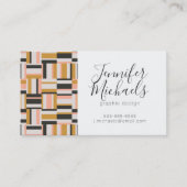あなたの一流の|幾何学的な形パターンを加えて下さい 名刺 (正面)