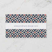 あなたの一流の|幾何学的な星パターンを加えて下さい 名刺 (裏面)