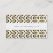 あなたの一流の|幾何学的な花パターンを加えて下さい 名刺 (裏面)