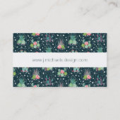 あなたの一流の|幾何学的なSucculentsパターンを加えて下さい 名刺 (裏面)