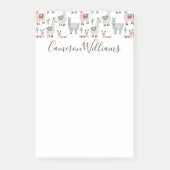 あなたの一流の|微笑のラマパターンを加えて下さい ポストイット (正面)