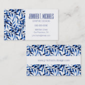 あなたの一流の|手塗りの水彩画インクを加えて下さい 名刺 (正面/裏面)