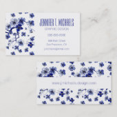 あなたの一流の|東洋の桜の枝パターンを加えて下さい 名刺 (正面/裏面)