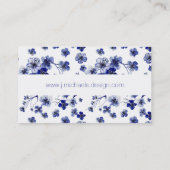 あなたの一流の|東洋の桜の枝パターンを加えて下さい 名刺 (裏面)