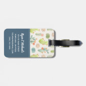 あなたの一流の|柔らかいパステル調のサボテン及びSucculentを加えて下さい ラゲッジタグ (裏面横)