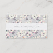 あなたの一流の|柔らかいピンクの水彩画パターンを加えて下さい 名刺 (裏面)