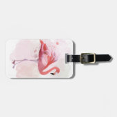 あなたの一流の|柔らかいフラミンゴを加えて下さい ラゲッジタグ (正面横)