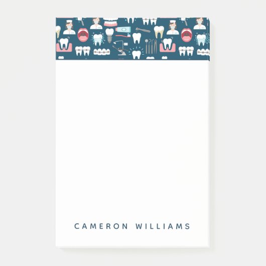 あなたの一流の|歯科医院のオフィスパターンを加えて下さい ポストイット (正面)