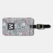 あなたの一流の|歯科漫画パターンを加えて下さい ラゲッジタグ (正面横)