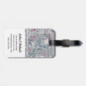 あなたの一流の|歯科漫画パターンを加えて下さい ラゲッジタグ (裏面横)