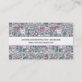 あなたの一流の|歯科漫画パターンを加えて下さい 名刺 (裏面)