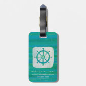 あなたの一流の|沿岸芸術|の水のハンドルを加えて下さい ラゲッジタグ (裏面縦)