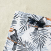 あなたの一流の|灰色のToucanを加えて下さい ビーチタオル (インサイチュ)