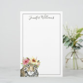 あなたの一流の|熱帯ハロー|の甘いチータを加えて下さい 便箋 (スタンド正面)