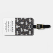 あなたの一流の|熱帯ベビーの怠惰パターンを加えて下さい ラゲッジタグ (正面横)