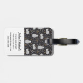 あなたの一流の|熱帯ベビーの怠惰パターンを加えて下さい ラゲッジタグ (裏面横)