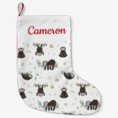 あなたの一流の|眠く甘い怠惰パターンを加えて下さい スモールクリスマスストッキング (正面)