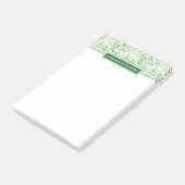 あなたの一流の|緑の生物学パターンを加えて下さい ポストイット (アングル)