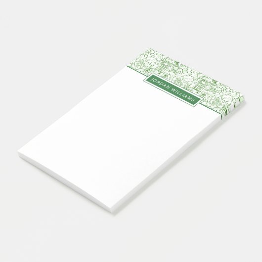 あなたの一流の|緑の生物学パターンを加えて下さい ポストイット (アングル)