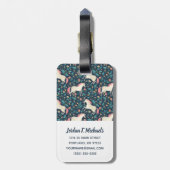 あなたの一流の|美しい魔法のユニコーンパターンを加えて下さい ラゲッジタグ (裏面縦)