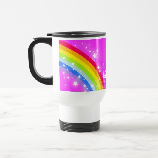 "あなたの一流の"虹のすみれ色旅行/子供はマグを協力させます トラベルマグ (左)