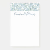 あなたの一流の|装飾的でストライプのな葉パターンを加えて下さい ポストイット (正面)