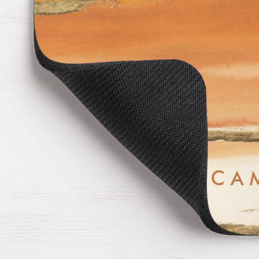 あなたの一流の|金めっきされたこはく色を加えて下さい マウスパッド (コーナー)