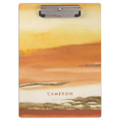 あなたの一流の|金めっきされたこはく色I Verを加えて下さい。 2抽象的なPri クリップボード (正面)