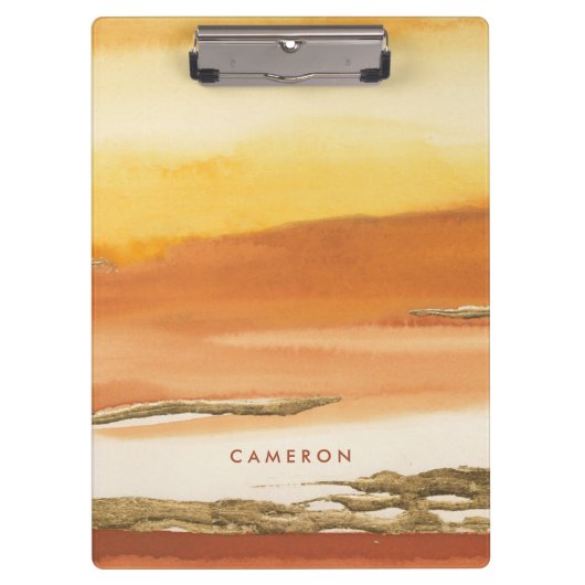 あなたの一流の|金めっきされたこはく色I Verを加えて下さい。 2抽象的なPri クリップボード (正面)