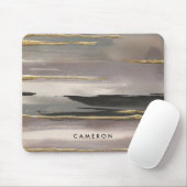 あなたの一流の|金めっきされた朝の霧IIの金ゴールドを加えて下さい マウスパッド (マウス)