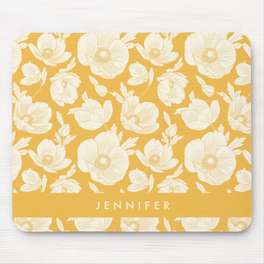 あなたの一流の|金花模様を加えて下さい マウスパッド (正面)