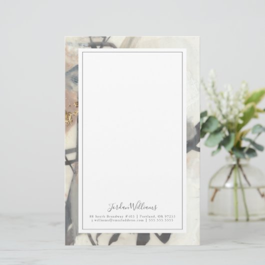 あなたの一流の|金赤面を加えて下さい 便箋 (スタンド正面)