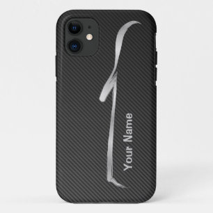 "あなたの一流の"銀G37のコンバーチブルのシルエットを加えて下さい iPhone 11 ケース