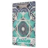 あなたの一流の|青いろうけつ染めのタイルIIを加えて下さい クリップボード (左)