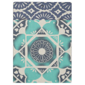 あなたの一流の|青いろうけつ染めのタイルIIを加えて下さい クリップボード (裏面)