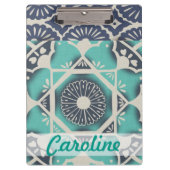 あなたの一流の|青いろうけつ染めのタイルIIを加えて下さい クリップボード (正面)