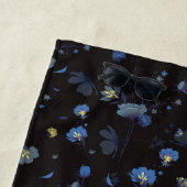 あなたの一流の|風によって吹かれる花パターンを加えて下さい ビーチタオル (インサイチュ)