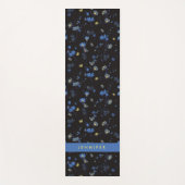 あなたの一流の|風によって吹かれる花パターンを加えて下さい ヨガマット (正面)