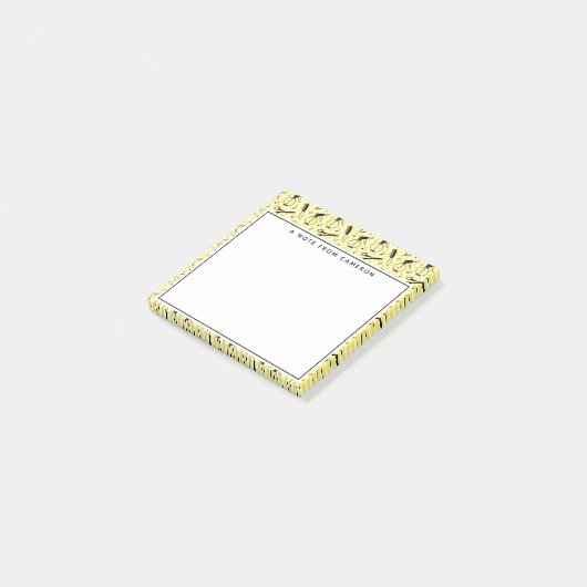 あなたの一流の|黄色い美容院用具パターンを加えて下さい ポストイット (アングル)