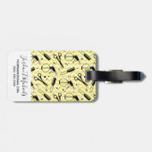あなたの一流の|黄色い美容院用具パターンを加えて下さい ラゲッジタグ (裏面横)
