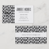 あなたの一流の|黒いブラシの打撃パターンを加えて下さい 名刺 (正面/裏面)