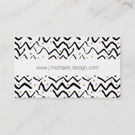 あなたの一流の|黒いブラシの打撃及び点を加えて下さい 名刺 (裏面)